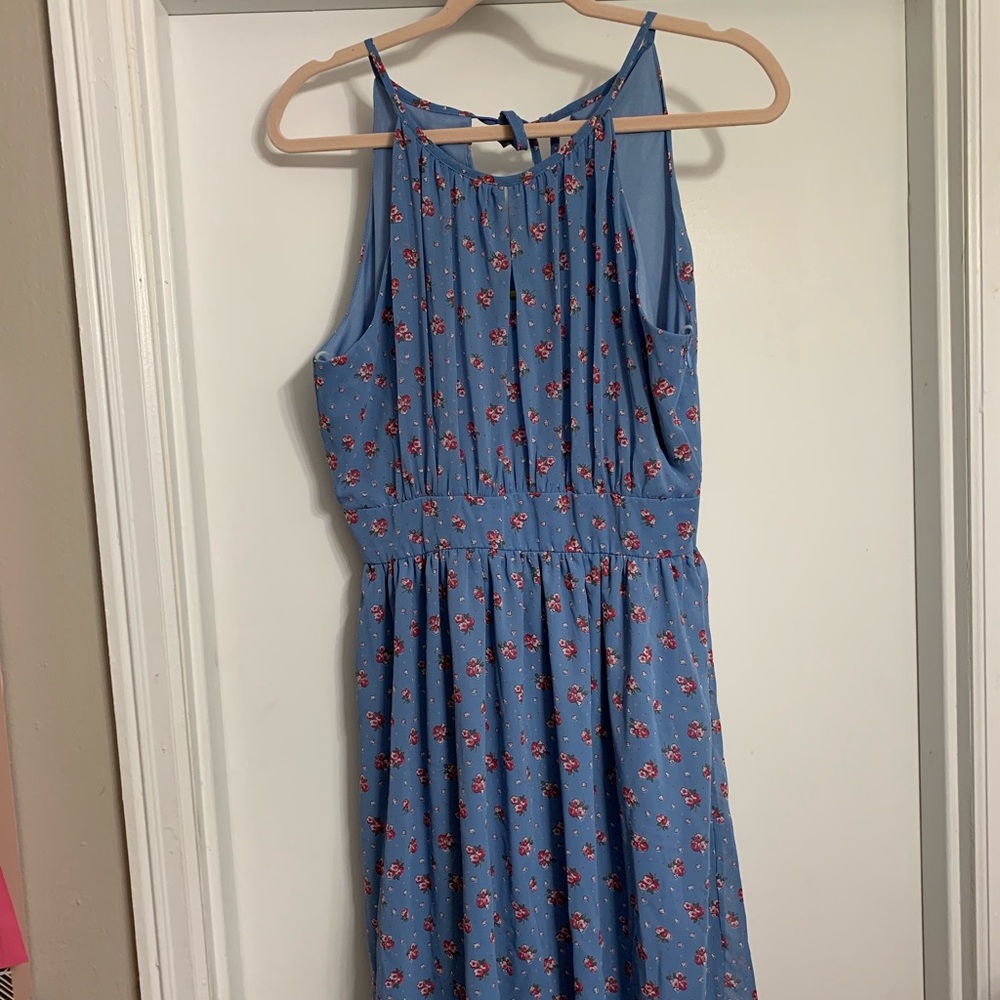 ModCloth/YellowStar blue dress size L new